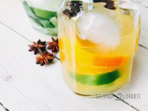 Fruitwater met sinaasappel