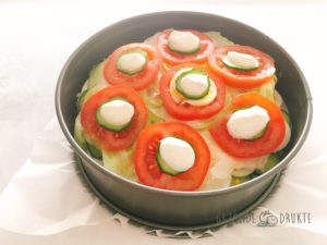 Saladetaart met dressing Gezonde Drukte gezond